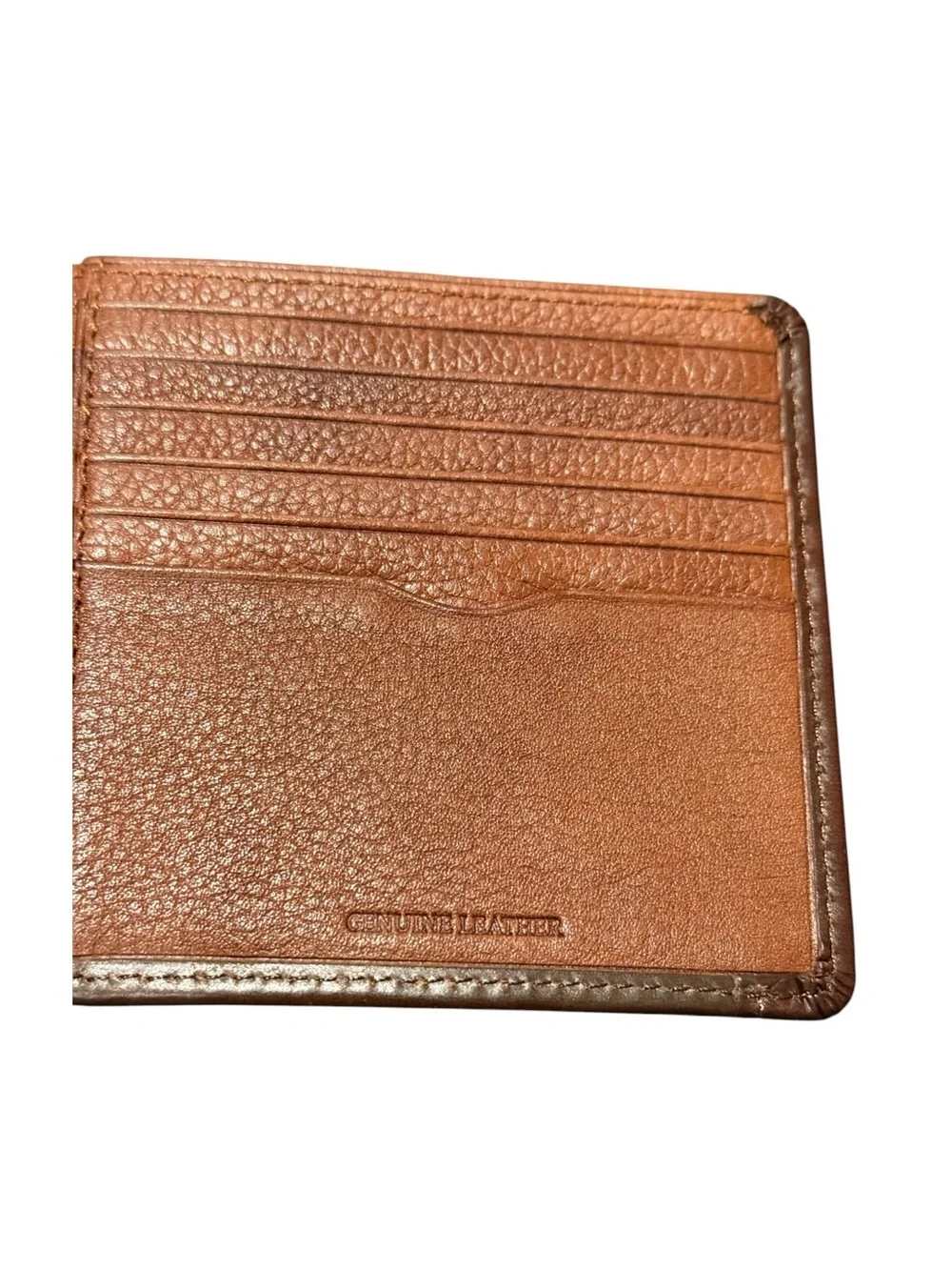 new Tommy Bahama ☀︎︎ Bi Fold Slim Leather Wallet ☀︎︎ 2 Tone Brown ☀︎︎ 12 Slots